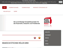 Tablet Screenshot of brandschutztechnikmueller.com